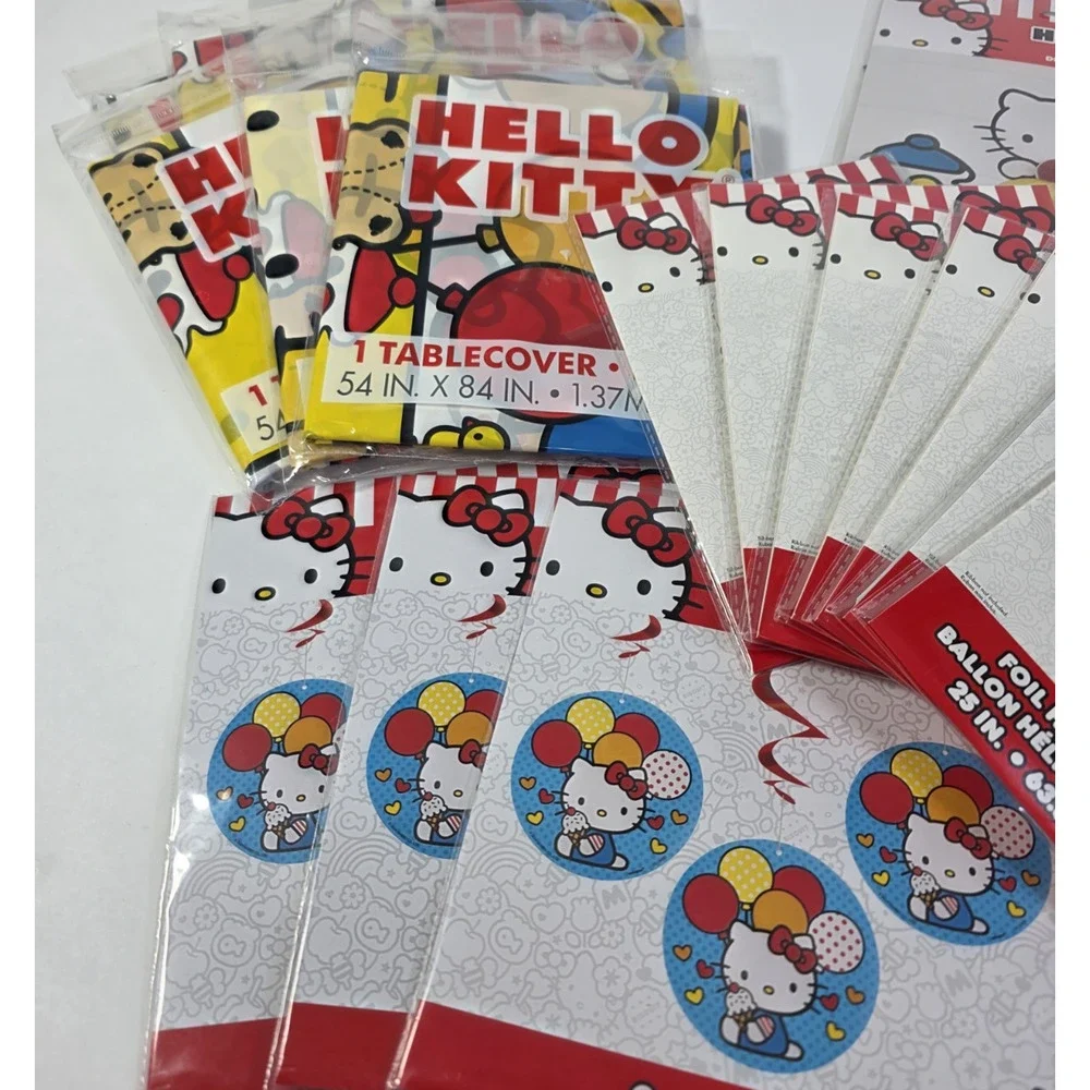Hello Kitty Party Supplies Decorations Lot Table Covers Balloons Centerpieces